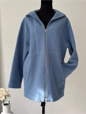 Vintage 100% wool light blue jaxsport jacket